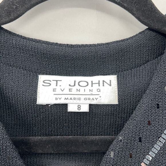 B142 St. John Pants Suit Santana Knit Womens 8 Old Money First Lady Jackie O - Picture 9 of 10